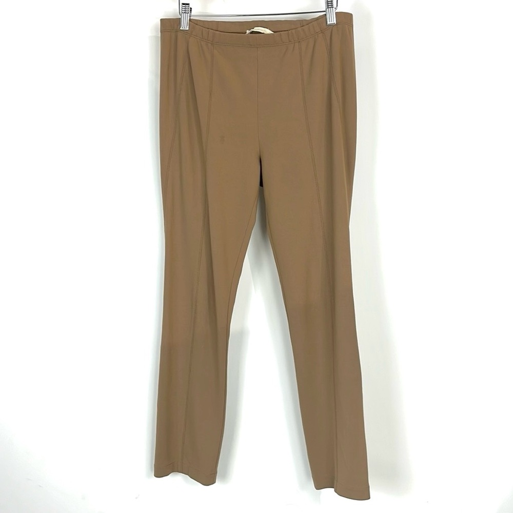 Donna Karan Casual Luxe Tan Ponte Pull-On Pants